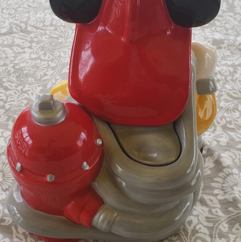 **SOLD**Mickey Mouse Fire Fighter Cookie Jar - Picture 3 of 8